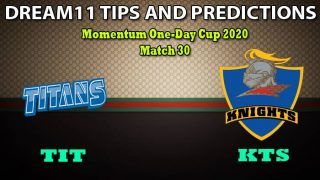 TIT vs KTS Dream11 Team Prediction, Momentum One-Day Cup 2020, Match 30: Captain And Vice-Captain, Fantasy Cricket Tips Titans vs Knights at SuperSport Park, Centurion 1:30 PM IST